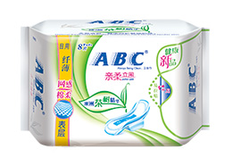 ABC日用纤薄网感棉柔表层卫生巾