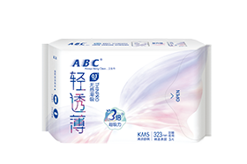 ABC甜睡夜用轻透薄棉柔表层卫生巾3片（含KMS健康配方）